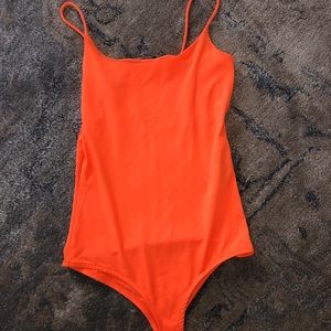 Zara Neon orange body suit